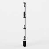 Chic Coastal Black Anchor Pattern Case-Mate iPhone Case (Achterkant/rechts)