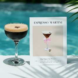 Chic Cocktail Art | Espresso Martini Recept Briefkaart