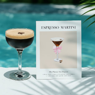 Chic Cocktail Art   Espresso Martini Recept Briefkaart