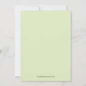 Chic Cocktail Bride Bridal Shower Invitation Mint Kaart (Achterkant)