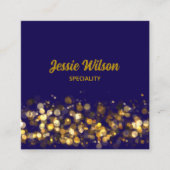 Chic Code licht glitter bling professional Vierkante Visitekaartje (Voorkant)