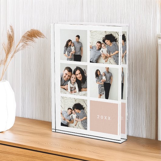 Chic Collage Year Keepomwille Photo Block | Blush Fotoblokken