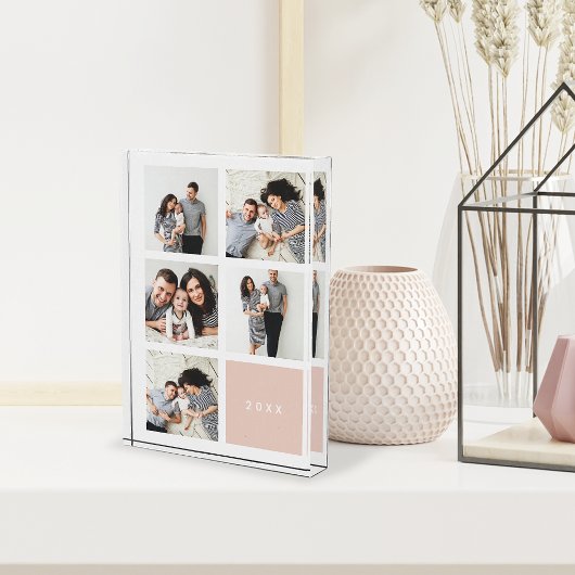 Chic Collage Year Keepomwille Photo Block | Blush Fotoblokken