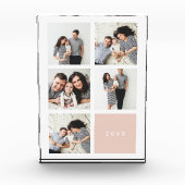 Chic Collage Year Keepomwille Photo Block | Blush Fotoblokken (Voorkant)