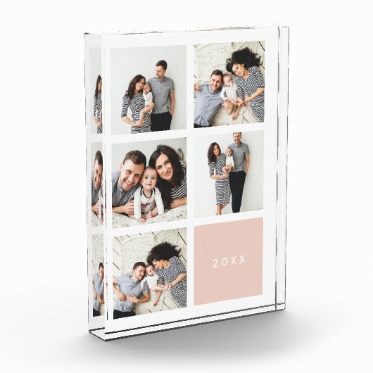 Chic Collage Year Keepomwille Photo Block | Blush Fotoblokken (Links)