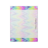 Chic Colorful Abstract Neon Chevron Pattern Notitieblok (Linkerzijde)