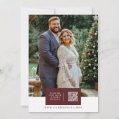 Chic Colorful Christmas Botanical & Floral Frame  Kaart (Achterkant)