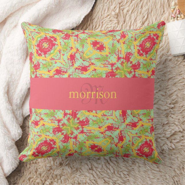 Chic Colorful Contrast Sierkussen (Deken)