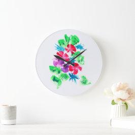 Chic Colorful Floral Bouquet Grote Klok