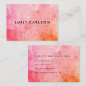 Chic Colorful Grunge Visitekaartje (Voorkant / Achterkant)