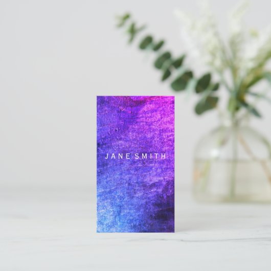 Chic Colorful Grunge Visitekaartje (Staand voorkant)