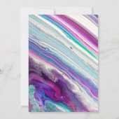 Chic Colorful Marble Bridal Shower Uitnodiging (Achterkant)