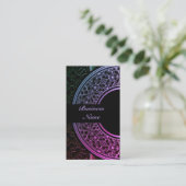 Chic Colorful Medallion Visitekaartje 4 (Staand voorkant)