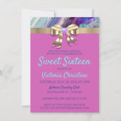 Chic Colors Birthday Invitation Kaart (Voorkant)