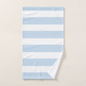 Chic Columbia Blue and White Stripes Bad Handdoek (Handdoek)
