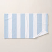 Chic Columbia Blue and White Stripes Bad Handdoek (Handdoek)