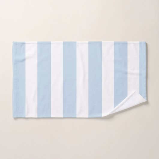 Chic Columbia Blue and White Stripes Bad Handdoek (Handdoek)