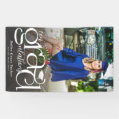 Chic Con-afstudeerder-ulaties Foto Afstuderen Spandoek (Horizontaal)