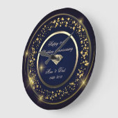 Chic, Confetti, Diamond 50th Wedding Jubileum Grote Klok (Hoek)