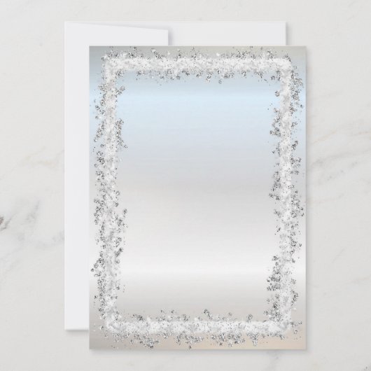 Chic Confetti Lijst 18th Birthday Party Kaart (Achterkant)