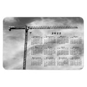 Chic Construction Crane Photo 2022 Calendar Magneet (Horizontaal)