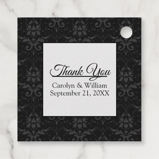 Chic Contemsive Wedding Bedankjes Labels (Achterkant)