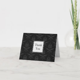 Chic Contemsive Wedding Bedankkaart