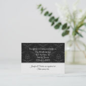 Chic Contemsive Wedding Informatiekaartje (Staand voorkant)