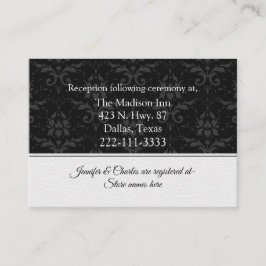 Chic Contemsive Wedding Informatiekaartje