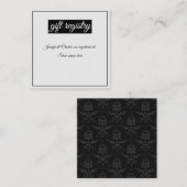 Chic Contemsive Wedding Informatiekaartje (Voorkant / Achterkant)