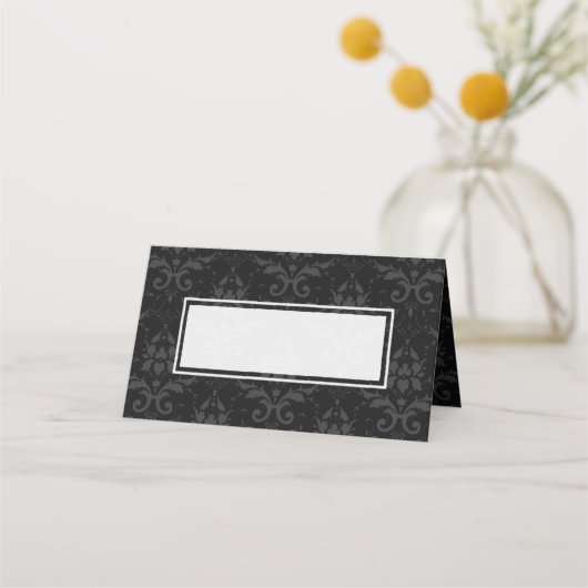 Chic Contemsive Wedding Plaatskaartje (Voorkant)