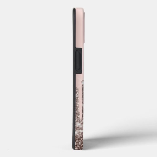 Chic Cool Glitter Crown Drop Case-Mate iPhone Case (Achterkant / Rechts)