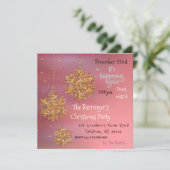  Chic Cool Pink Holiday Celebration Party Kaart (Staand voorkant)