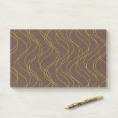 Chic, cool, trendy, decoratieve golvende gebogen l post-it® notes (Op bureau)