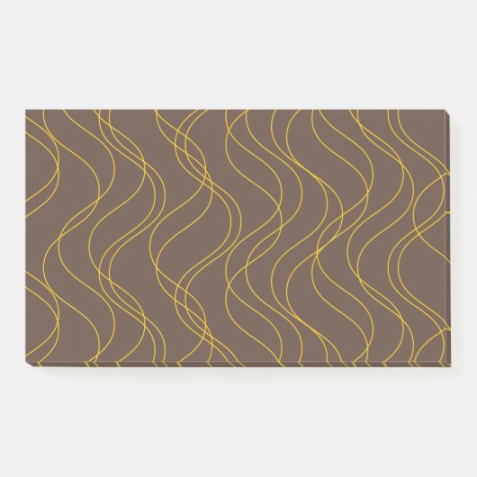Chic, cool, trendy, decoratieve golvende gebogen l post-it® notes (Voorkant)