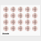 Chic Coole Nepwimpers,Confetti,Make-up Ronde Sticker (Vel)