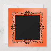 Chic Coral Decorative Ingelijste 50ste Verjaardag Kaart (Achterkant)