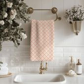 Chic Coral Grey Towels Stylish Bath Upgrade Bad Handdoek