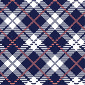 Chic Coral Navy Plaid tafelkleed voor stijlvolle t