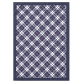 Chic Coral Navy Plaid tafelkleed voor stijlvolle t (Voorkant)