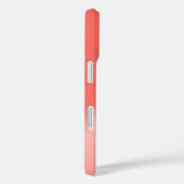 Chic Coral Ombre Name Initiaal Letter Monogram Case-Mate iPhone Case (Achterkant / Rechts)