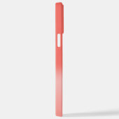 Chic Coral Ombre Name Initiaal Letter Monogram iPhone Hoesje (Rechterkant)