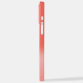 Chic Coral Ombre Name Initiaal Letter Monogram iPhone Hoesje (Linkerkant)
