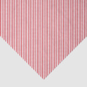Chic Coral Pink Red White Stripes Patroon Tissuepapier (Detail)