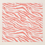 Chic Coral White Zebra Pattern Sjaal<br><div class="desc">Een chiffonsjaal met een stijlvol koraalzebrapatroon op een witte achtergrond. Elegant en modieus design. Exclusief voor u ontworpen door Happy Dolphin Studio. Neem contact met ons op via happydolphinstudio@outlook.com als je hulp of overeenkomende producten nodig hebt.</div>