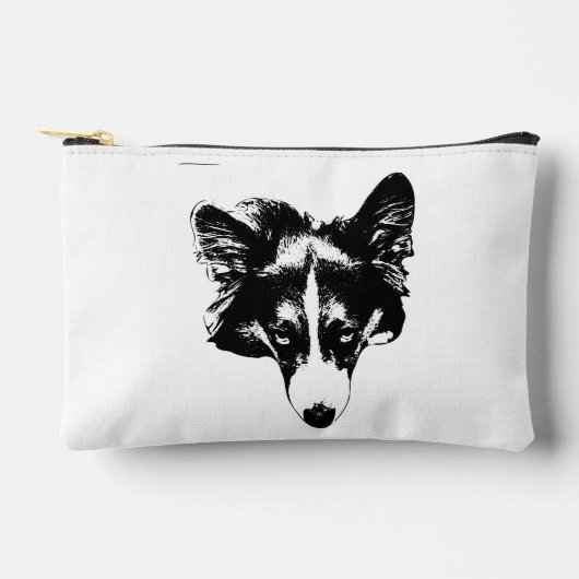 chic corgi gezicht etui (Voorkant)