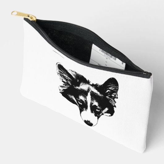 chic corgi visage etui (Open)