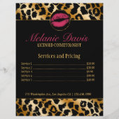 Chic Cosmetology Makeup Artist Flyer (Voorkant)