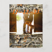 Chic Country Camoflague Save the Date Briefkaart (Voorkant)