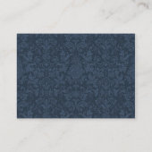Chic Country Denim & Ivory Wedding Enclosure Kaart (Achterkant)